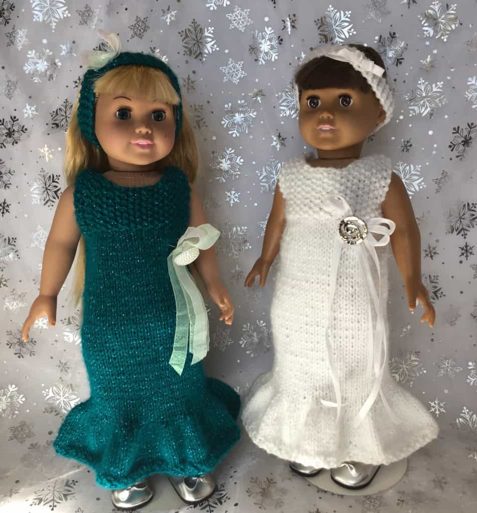 Christmas Dresses for 18-Inch Dolls — Frugal Knitting Haus