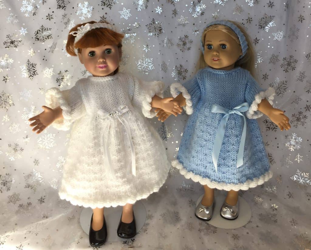 Christmas Dresses for 18-Inch Dolls — Frugal Knitting Haus