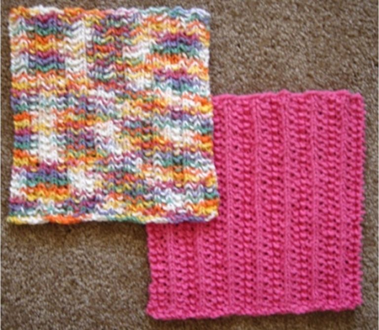 Easy 2 Row Dishcloths — Frugal Knitting Haus