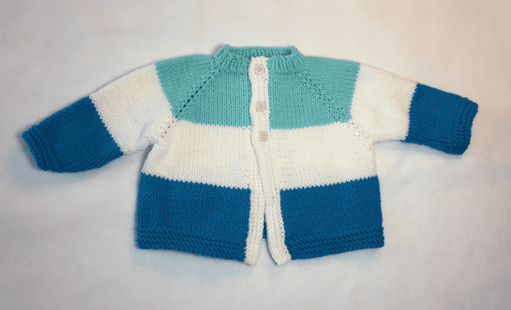 Color Block Fringed Baby Jacket — Frugal Knitting Haus