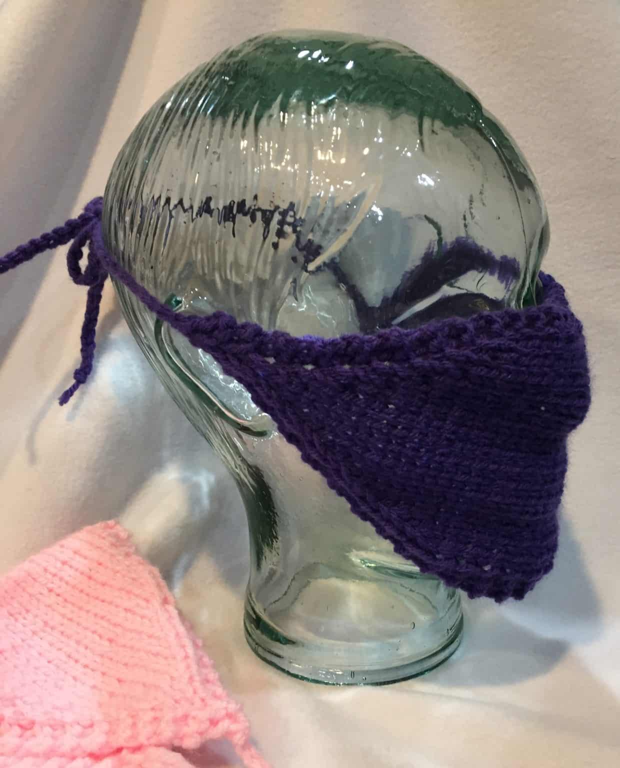 Beginner Easy Knit Face Mask Pattern Frugal Knitting Haus