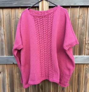 Lace Panel Poncho — Frugal Knitting Haus