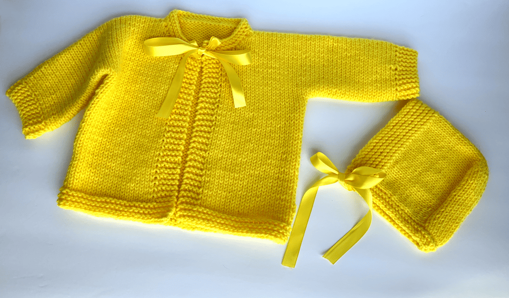 Classic Baby Sweater and Hat Set — Frugal Knitting Haus